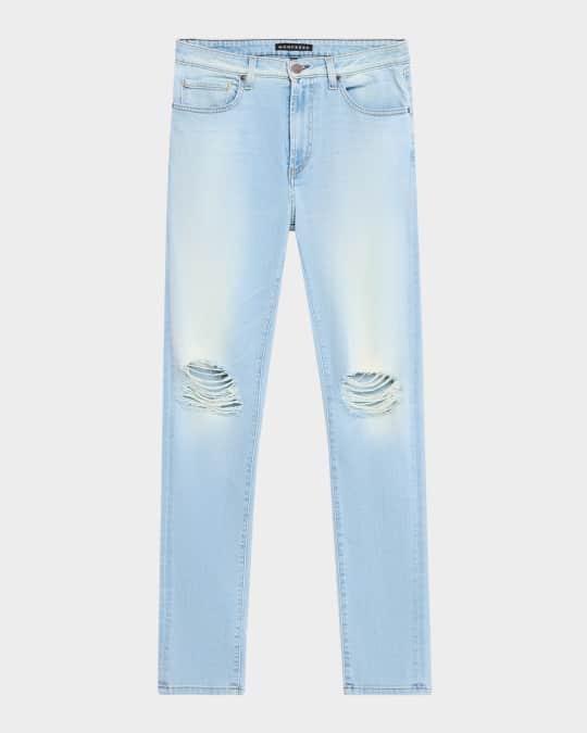 monfrere Men s Greyson Knee Rip Skinny Jeans Neiman Marcus
