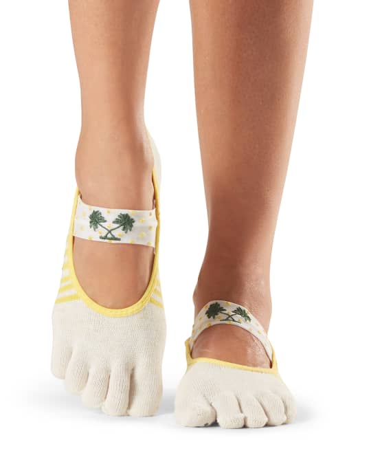 ToeSox Grip Full-Toe Mia Palmier Socks