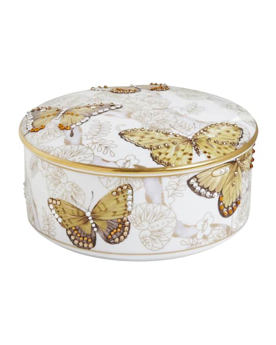Butterfly Bejeweled Jewelry Box