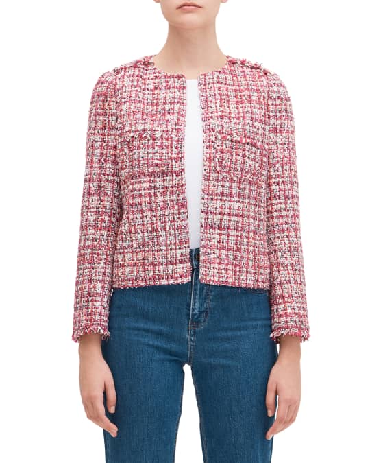 Kate spade pink tweed jacket cheap