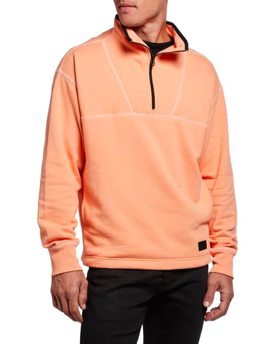 Rag & bone fleece half zipper sweatshirt store
