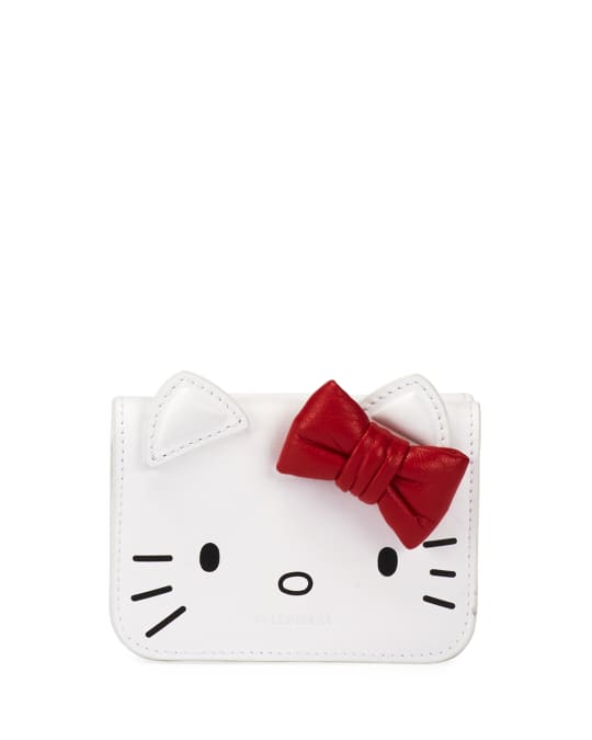 BALENCIAGA - Hello Kitty mini leather wallet-on-chain