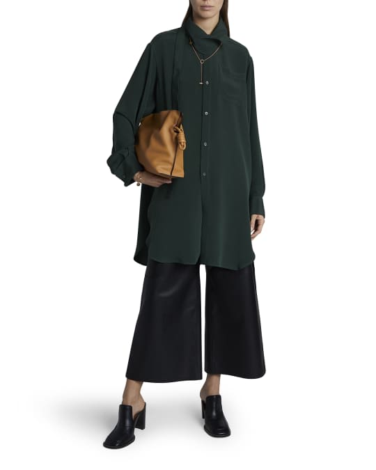 Loewe LongSleeve Silk ButtonDown Shirt Neiman Marcus