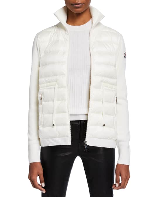 Moncler knit & new arrivals down combo cardigan