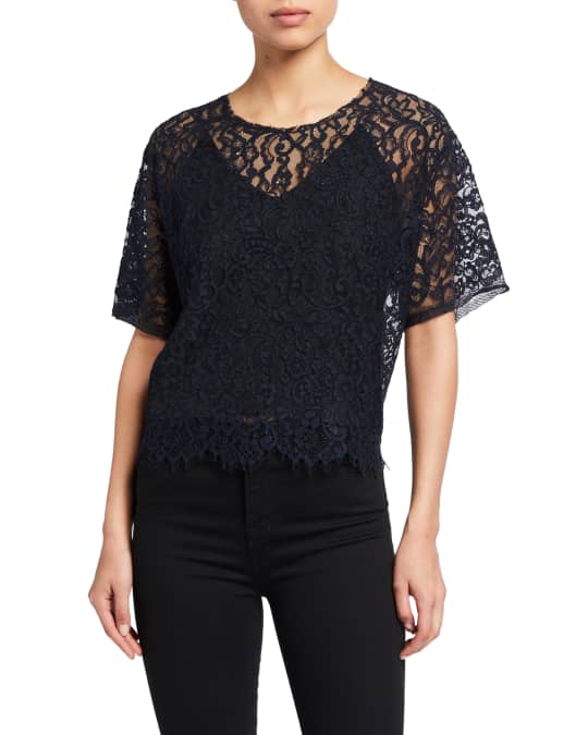 Loyd/Ford Lace Tee with Cami | Neiman Marcus
