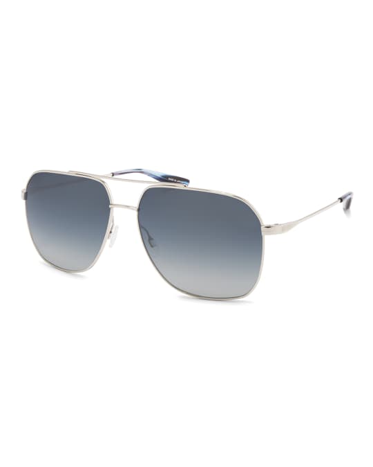 Barton Perreira Men's Aeronaut Titanium Gradient Aviator Sunglasses ...