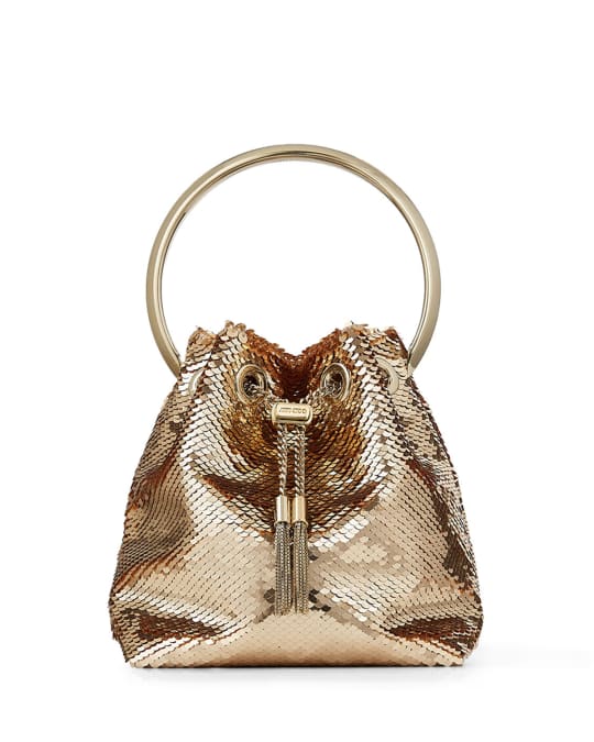 Jimmy Choo Bon Bon Sequin Top Handle Bag | Neiman Marcus