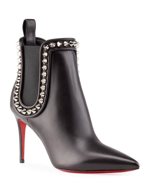 Christian louboutin crapaboot spiked leather booties clearance