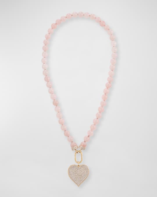 Sydney evan rose quartz shop necklace