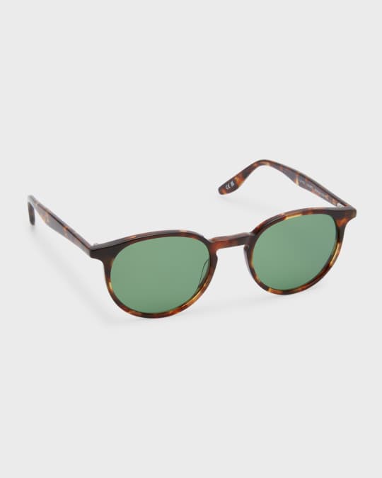Men's 007 Norton Tortoiseshell Round Sunglasses