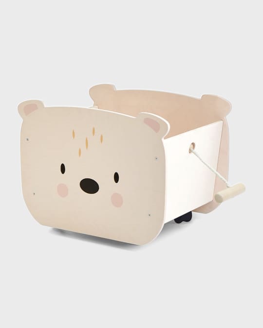 PULL ALONG BEAR CART