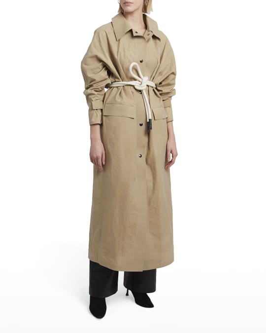 Kassl Original Matte Wax Coat in Beige | Neiman Marcus