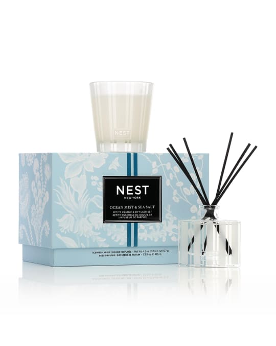 NEST New York Ocean Mist & Sea Salt Petite Candle & Diffuser Set