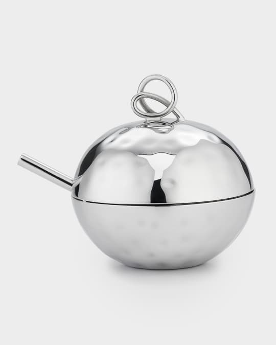 Opus Sugar Bowl with Double Loop Lid & Spoon