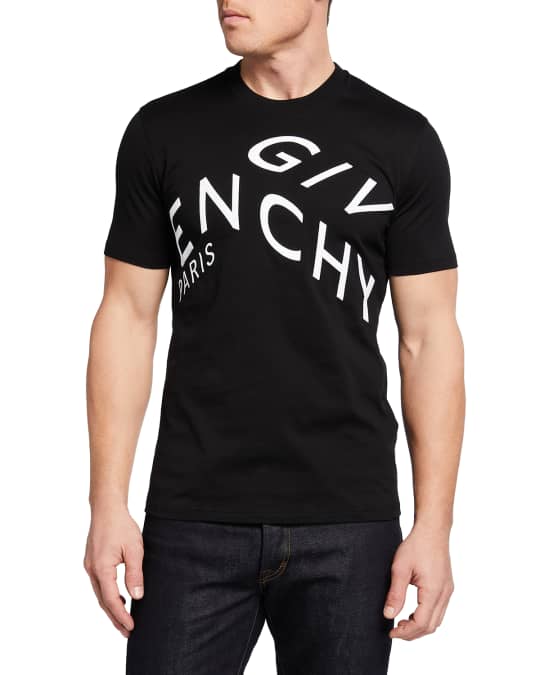 Givenchy Men s Slim Broken Logo T Shirt Neiman Marcus