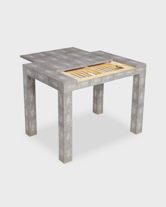 Faux Shagreen Game Table