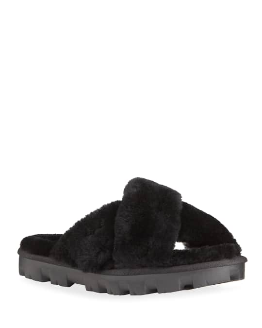 Ugg fuzzette slide best sale grey