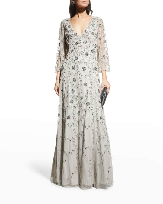 Anastasia beaded tulle sales gown by aidan mattox