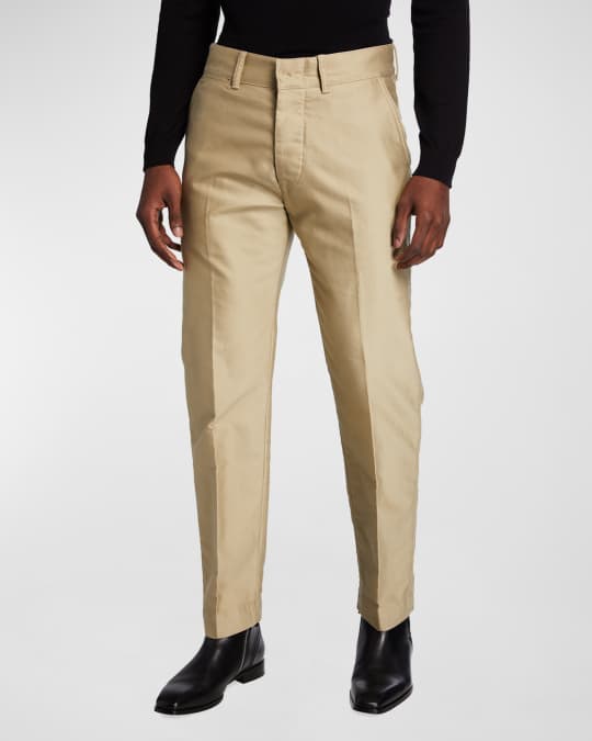 【関税込み】TOM FORD FABRIC PANTS TOM FORD Men's Brushed Cotton-Satin Chino Pants | Neiman Marcus