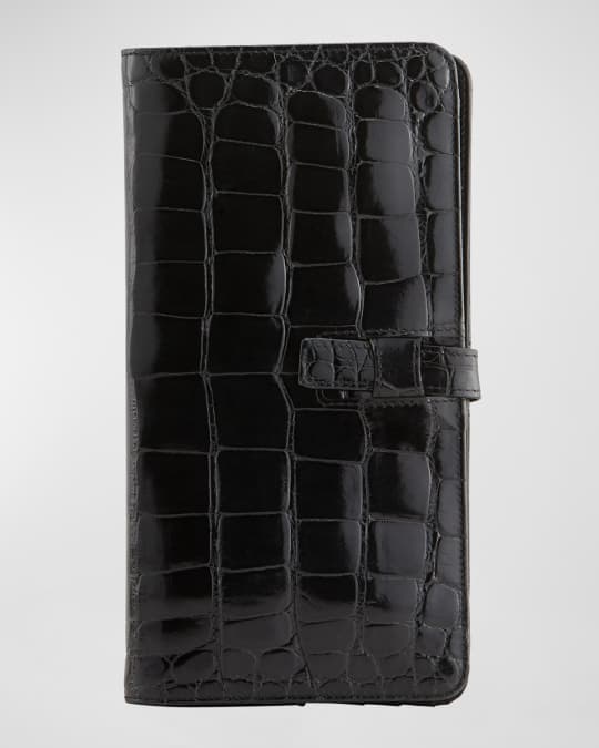 Abas Men's Classic Alligator Tabbed Travel Organizer Neiman Marcus