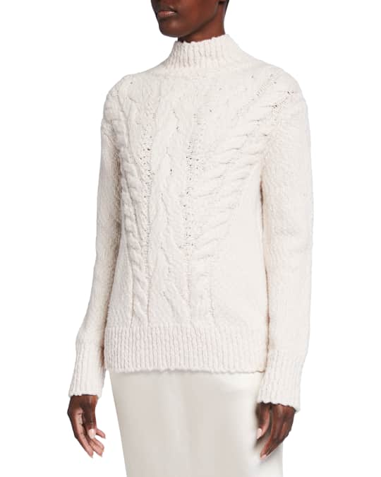 Vince cable online knit turtleneck sweater