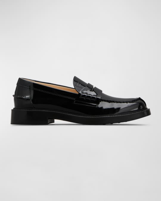 【関税込み】TOD'S patent leather penny loafers Tod's Patent Mocassino Penny Loafers | Neiman Marcus