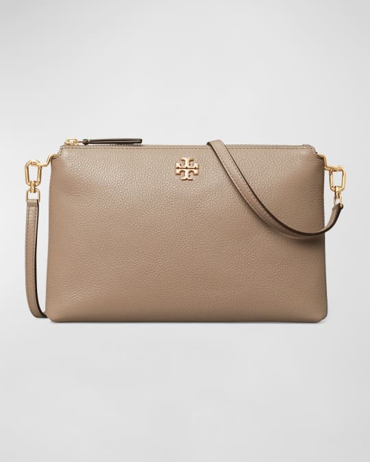 Kira Pebbled Leather Top Zip Crossbody Bag