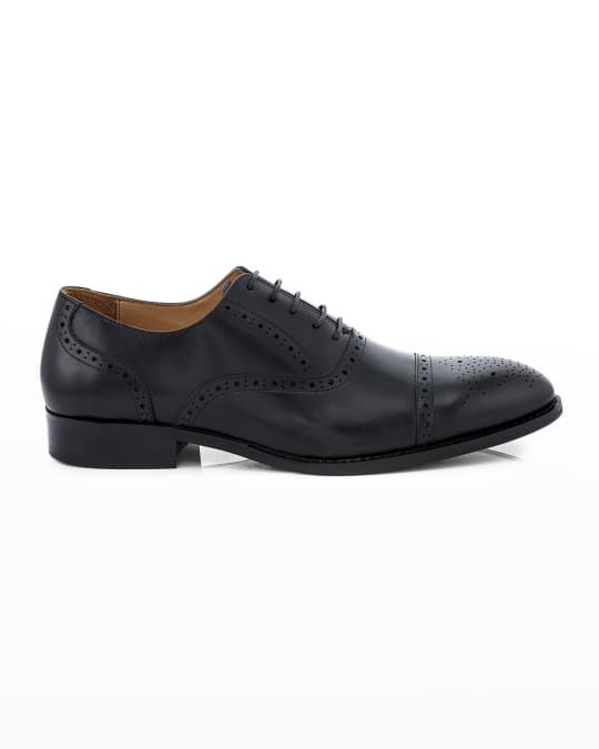 Ike Behar Men's Jared Brogue Leather Oxford Shoes | Neiman Marcus