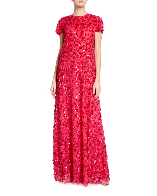 Carolina Herrera Embroidered Tulle Gown | Neiman Marcus