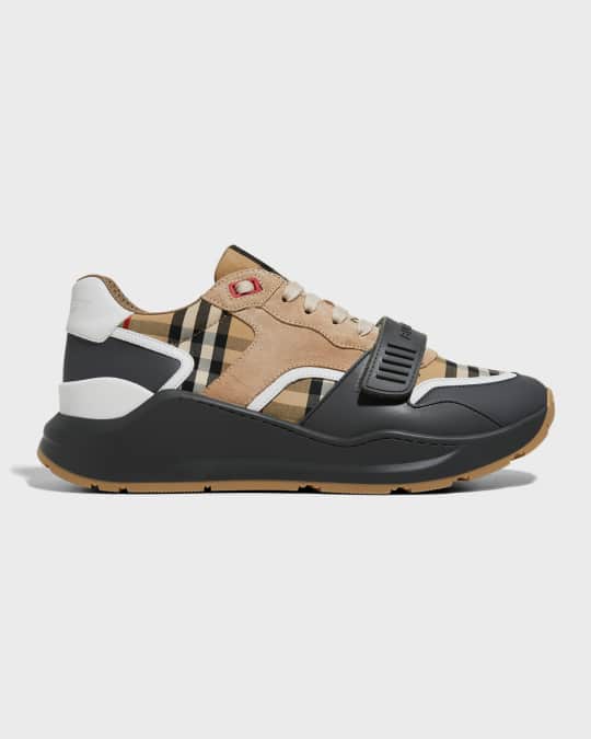 もらって 嬉しい お歳暮 ランキング Ramsey Men's Burberry M Sneakers Low-Top Check Vintage 靴