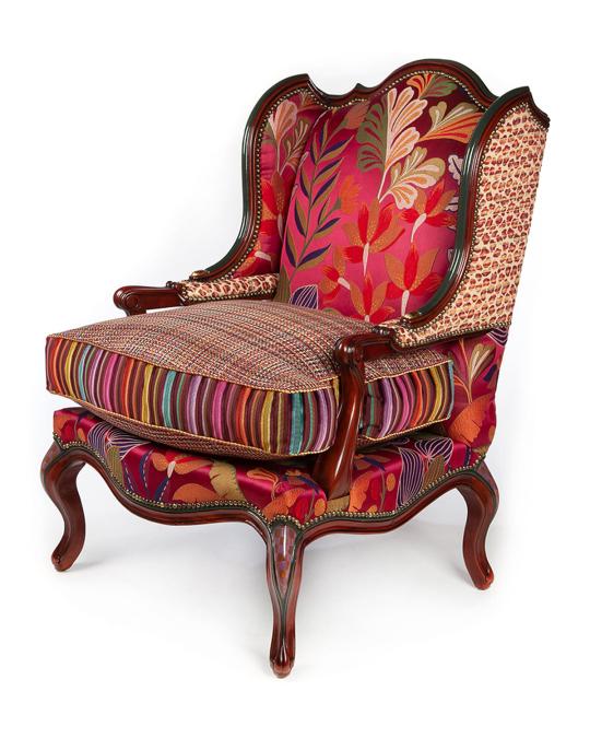 MacKenzie-Childs Paradise Wing Chair | Neiman Marcus