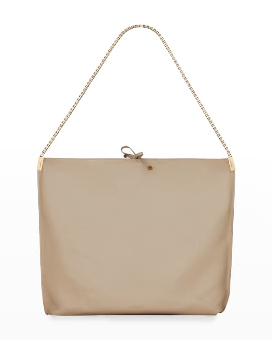 Saint Laurent Medium Napa Chain Shoulder Hobo Bag | Neiman Marcus