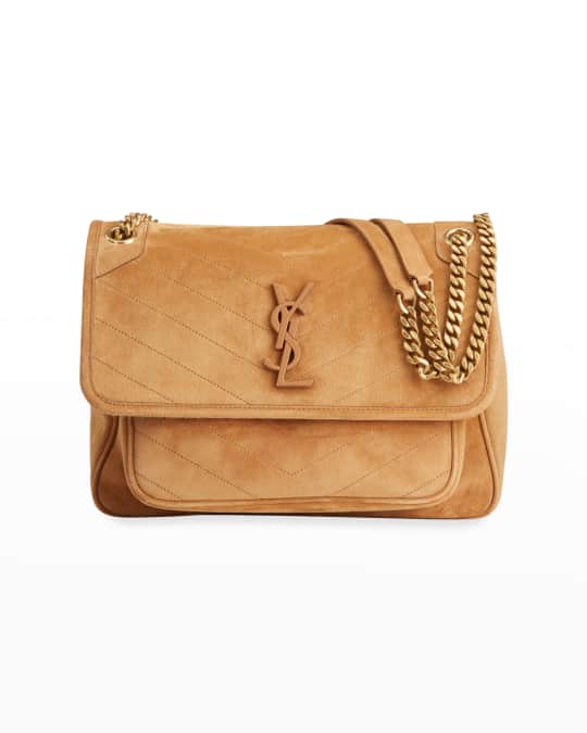 Medium niki suede shoulder bag 2025