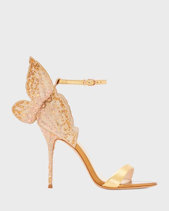 Sophia Webster Chiara Glitter Angel Wing Sandals | Neiman Marcus