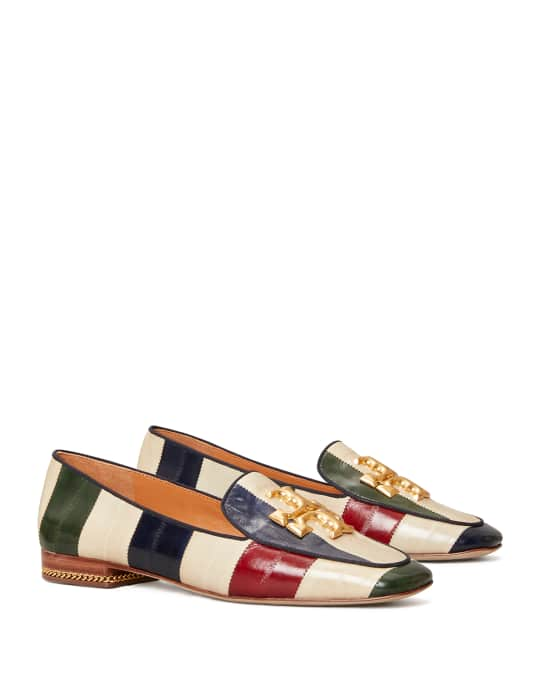 Tory Burch Ruby Stripe Logo Loafer | Neiman Marcus