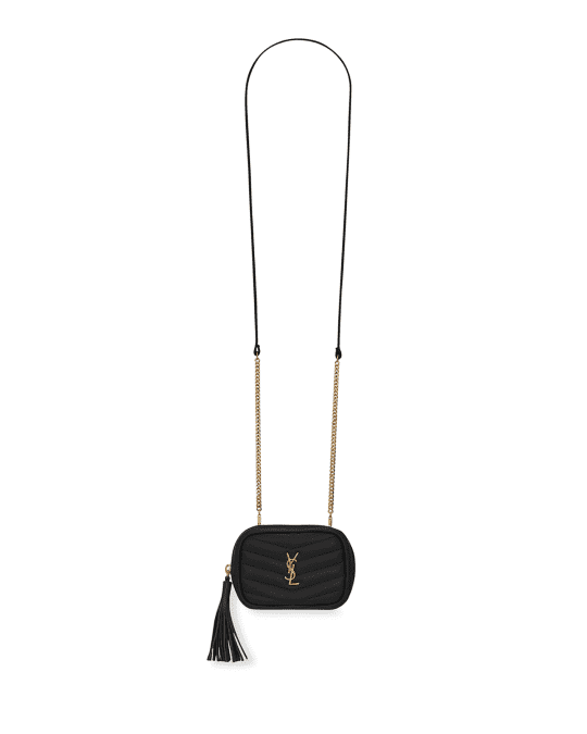 Monogram ysl grain de poudre key pouch on chain outlet