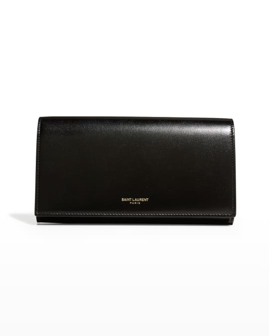 Saint Laurent Monogram XS Leather Wallet on Chain Neiman Marcus
