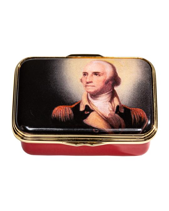 Halcyon Days George Washington 220th Anniversary Enamel Box | Neiman Marcus