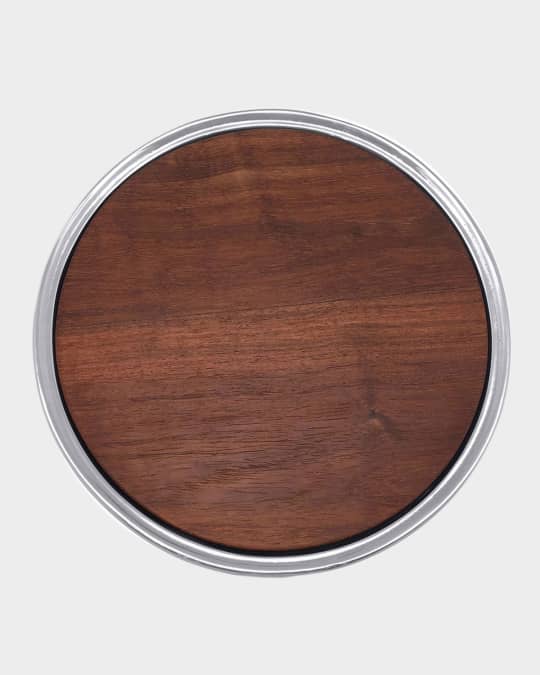 Signature Round Cheese Board with Dark Wood Insert