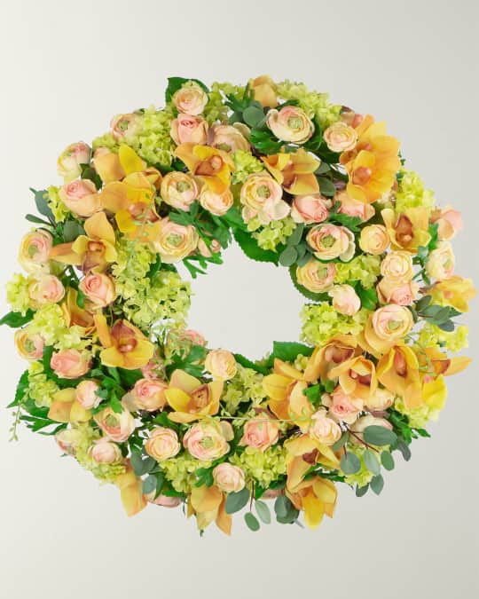 Ranunculus Orchid Wreath