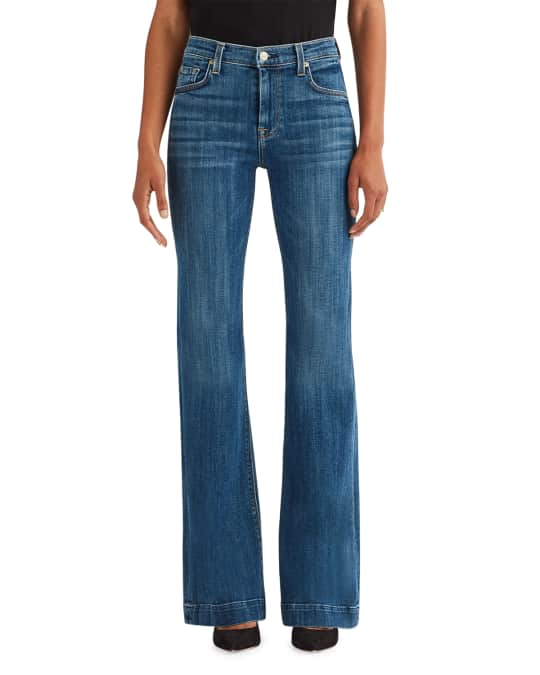 ginger high waist flare jeans 7 for all mankind