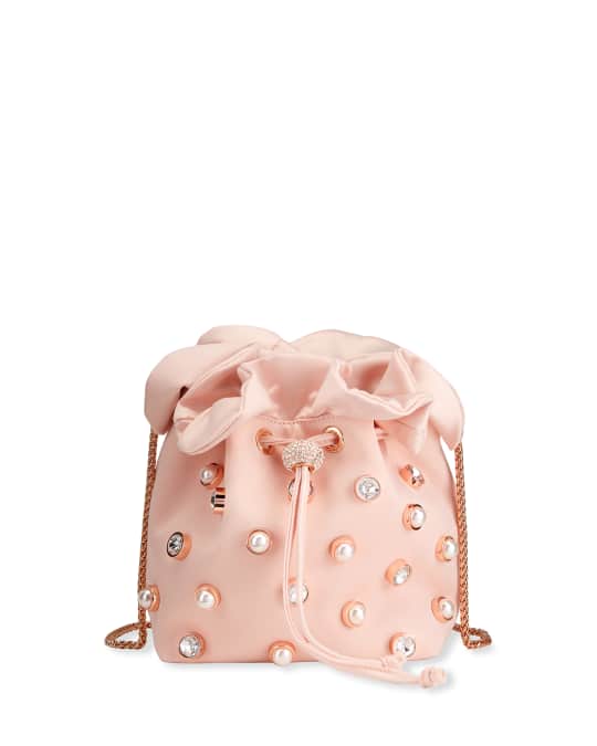 Sophia Webster Emmie Satin Embellished Shoulder Bag | Neiman Marcus