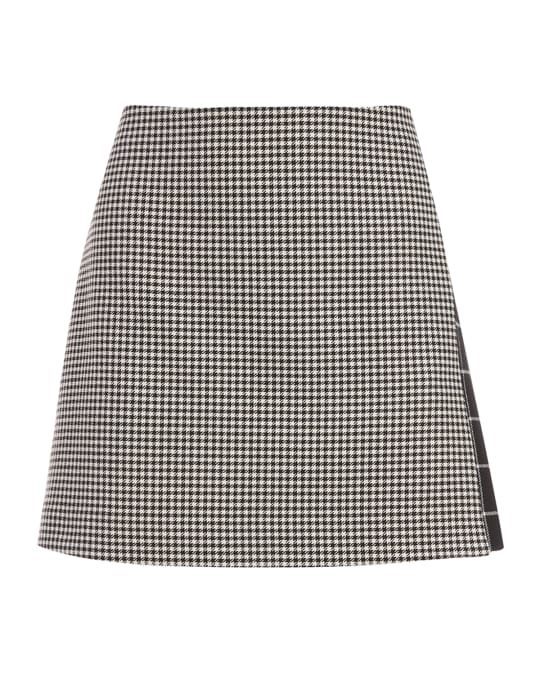 Alice + Olivia Darma Combo High-Waist Crossover Skirt | Neiman Marcus