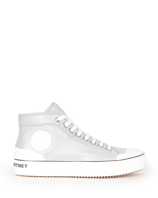 Stella McCartney Classic Bicolor High Top Sneakers Gray Neiman