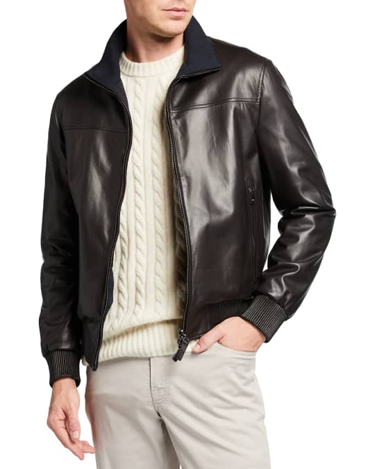 Neiman marcus mens cheap leather jacket