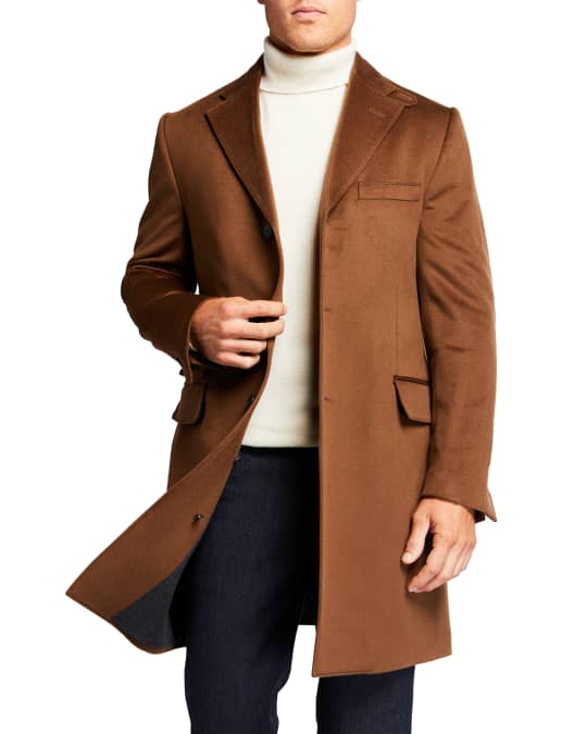Corneliani Men's ID Top Coat w/ Removable Dickey Neiman Marcus