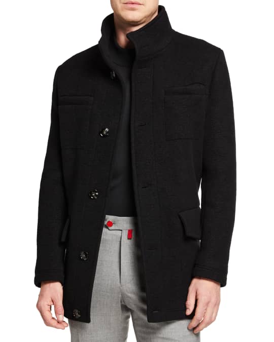 Kiton Men's Cashmere Safari-Style Jacket | Neiman Marcus