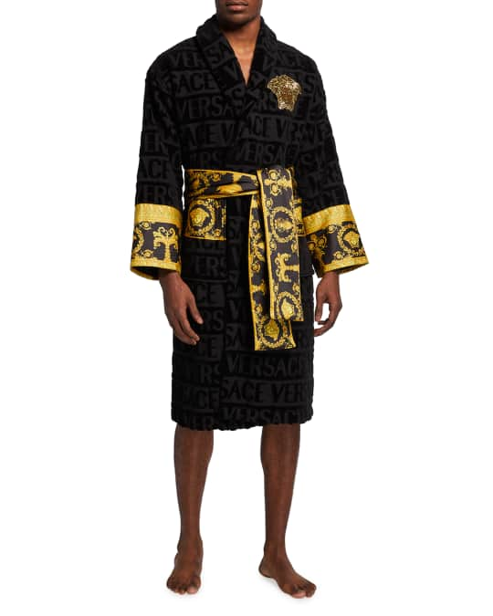 Versace Men's Medusa Logomania Robe | Neiman Marcus