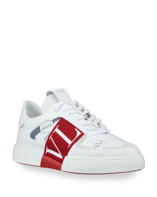 Valentino Garavani Men's VL7 Web Logo Low-Top Sneakers