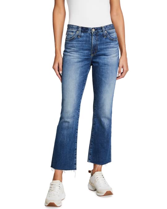 AG Adriano Goldschmied Jodi High-Rise Crop Flare Jeans | Neiman Marcus
